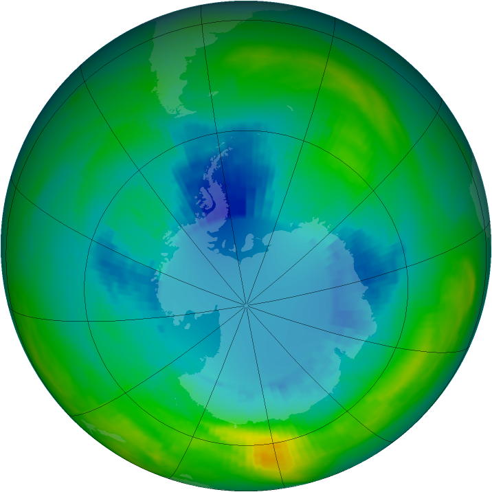 Ozone Map 1984-08-29